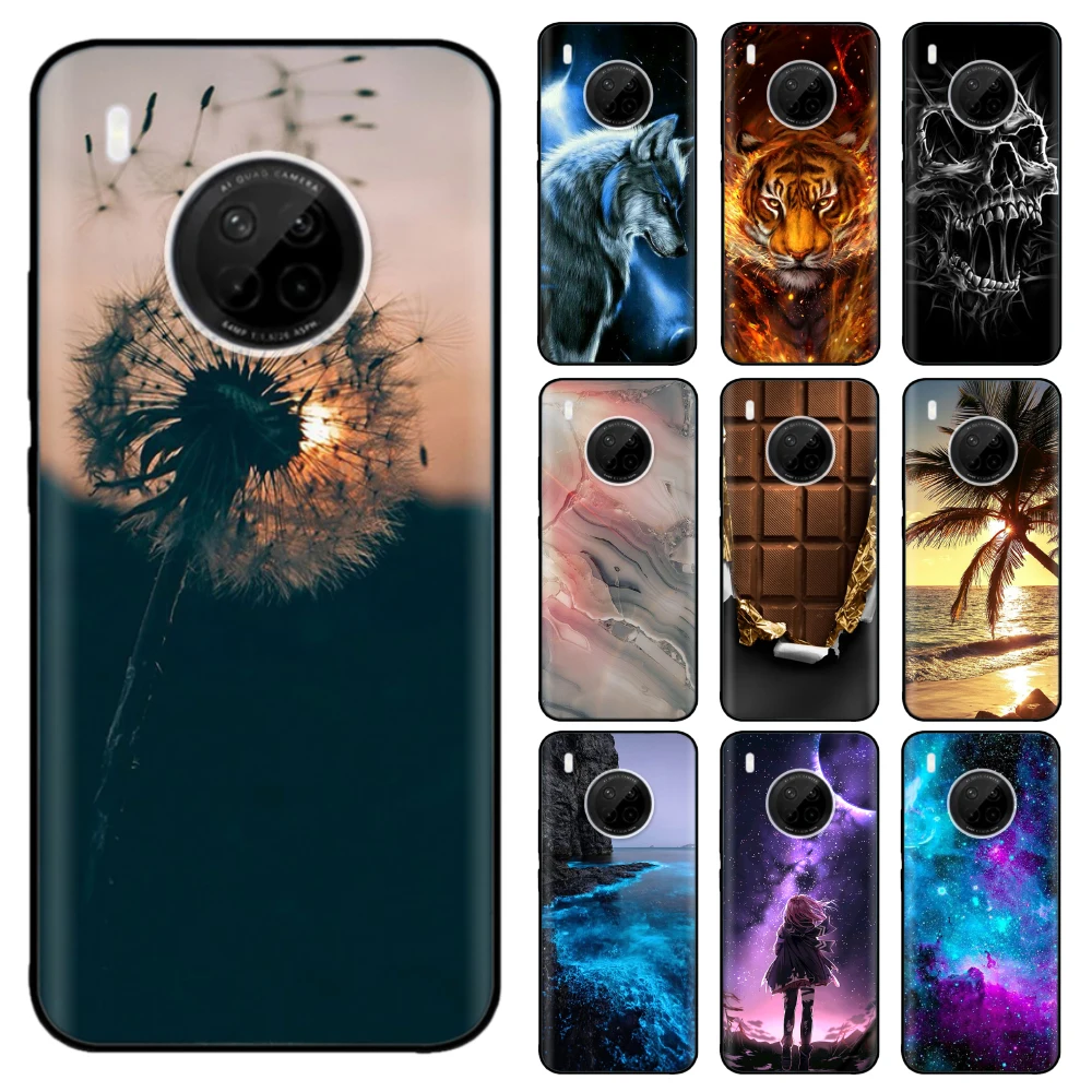 Phone Cover For Huawei Y9a Case 6.63 inch Soft Silicone TPU Back Coque For Huawei Y9A Fundas For HuaweiY9a Y 9A Bumper Shell