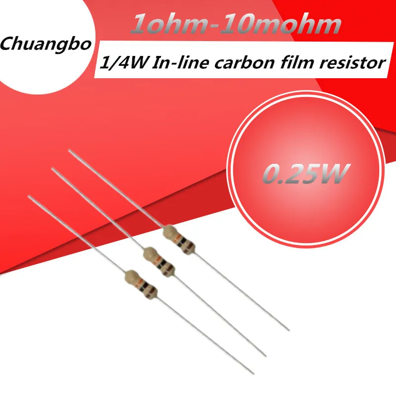 100PCS /Set 1/4W Ca…