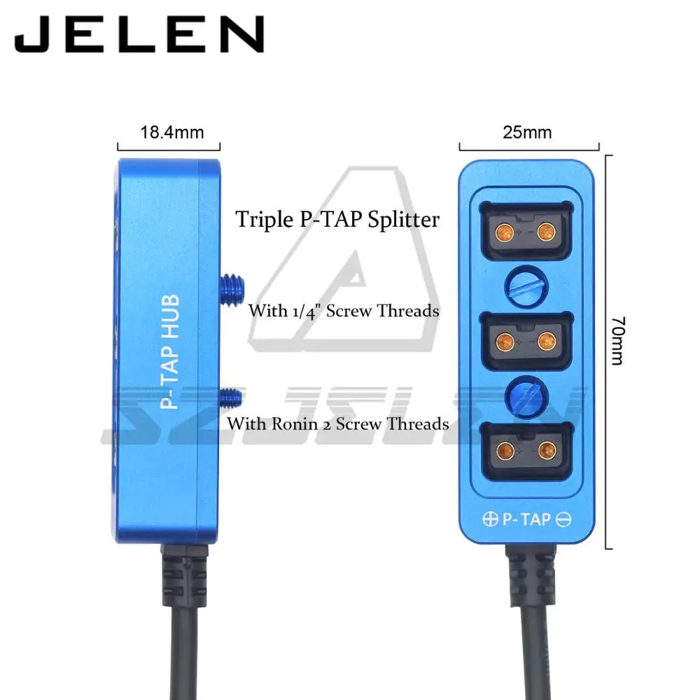 Imagem -06 - Sony Arri-câmera Amira xt Hirose 4pin 12v Potência para Modos Divisor de Três Vias Capa de Metal com Parafuso de 4