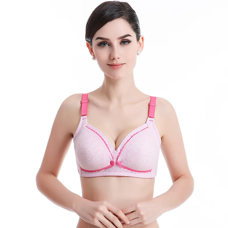 

Pregnant women nursing bra before opening button type pregnant women underwear after birth without steel ring nursing bra