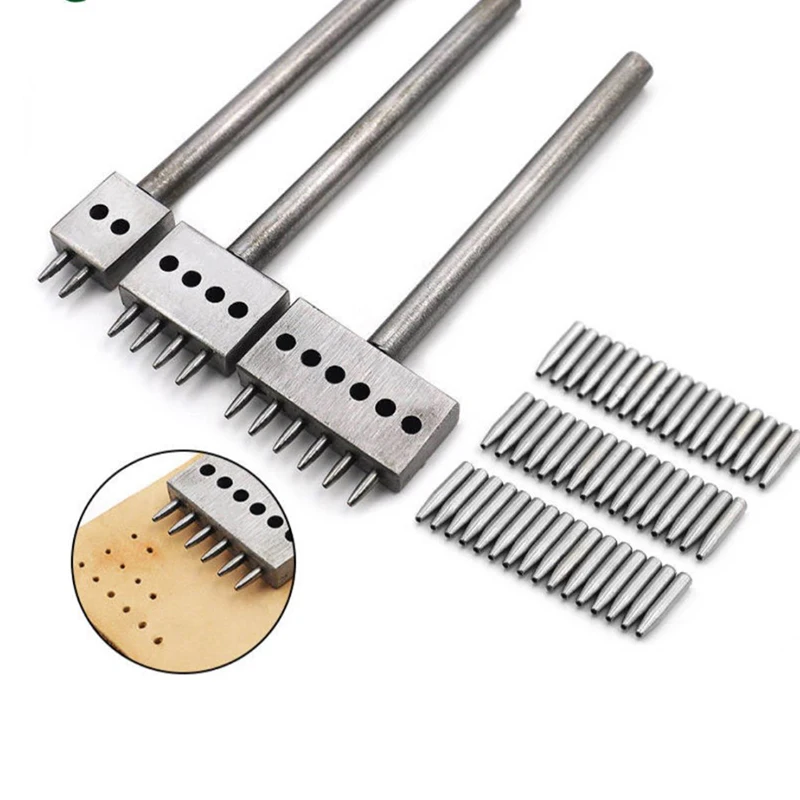 

Leather DIY round row punching , round hole punching spacing, round punching leather production stitching punching pu
