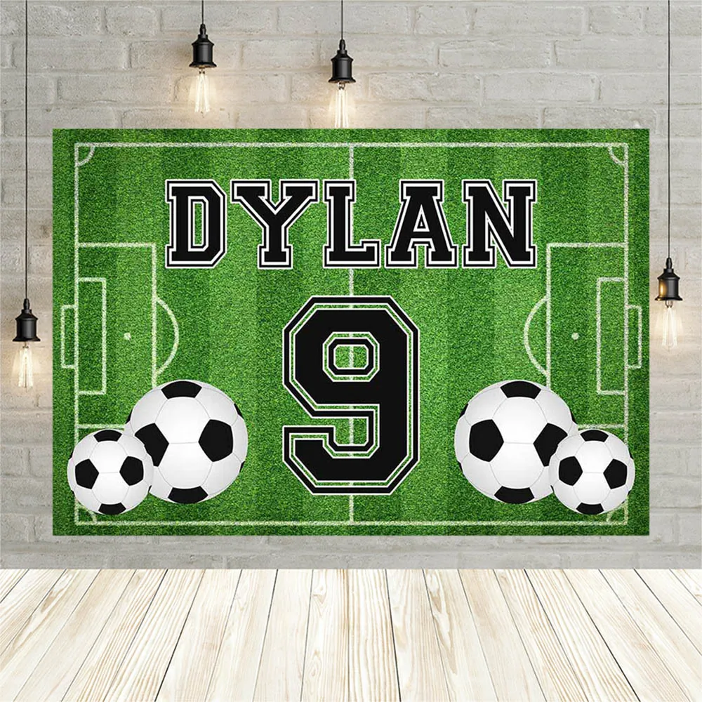 Avezano Boy Birthday Background For Photography Football Soccer Field Sports Poster Baby Shower Backdrop Photo Studio Photophone