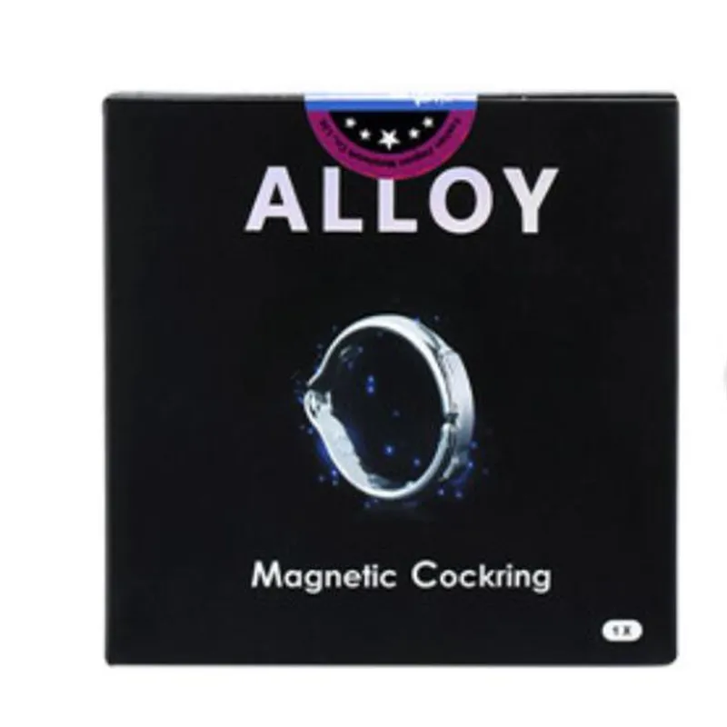 Metal Cock Ring Glans Ring Adjustable 5 Size Magnetic Sheath Compound Male Circumcision Ring V Type Penis Ring Sex Toys for Men