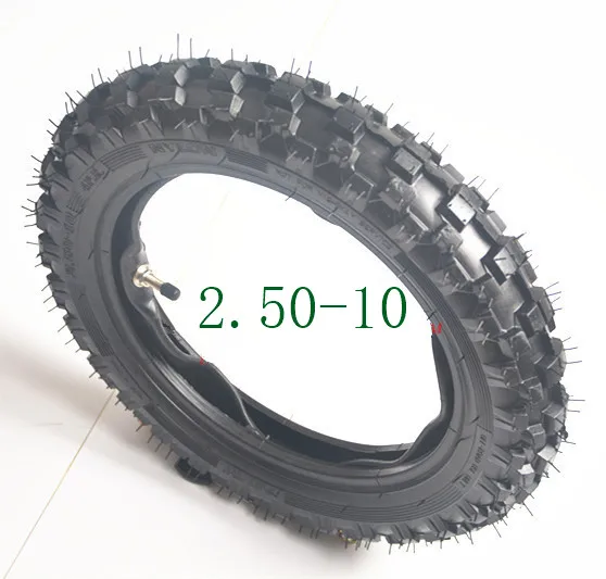 Rear TIRE 10 inch Black Wheel tire 2.50-10 Tyres and inner tubes for CRF50 dirt pit bike motocross off road motorcycle