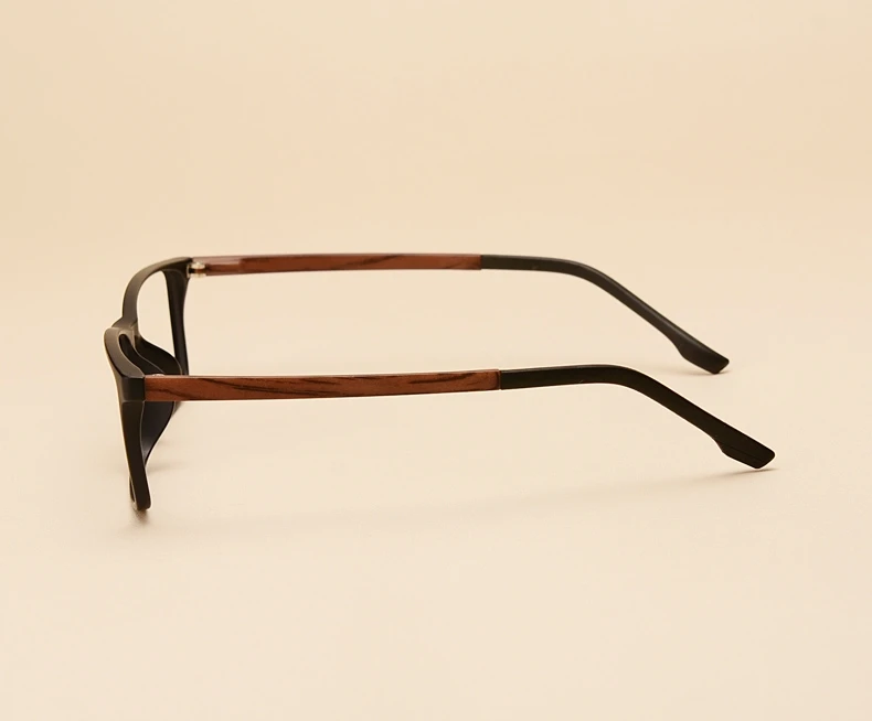 YIMARUILI Männer Und Frauen Brillengestell Nachahmung Holzmaserung Quadrat Mode Retro Brillen Optische Brillen 98056 – Detail 11