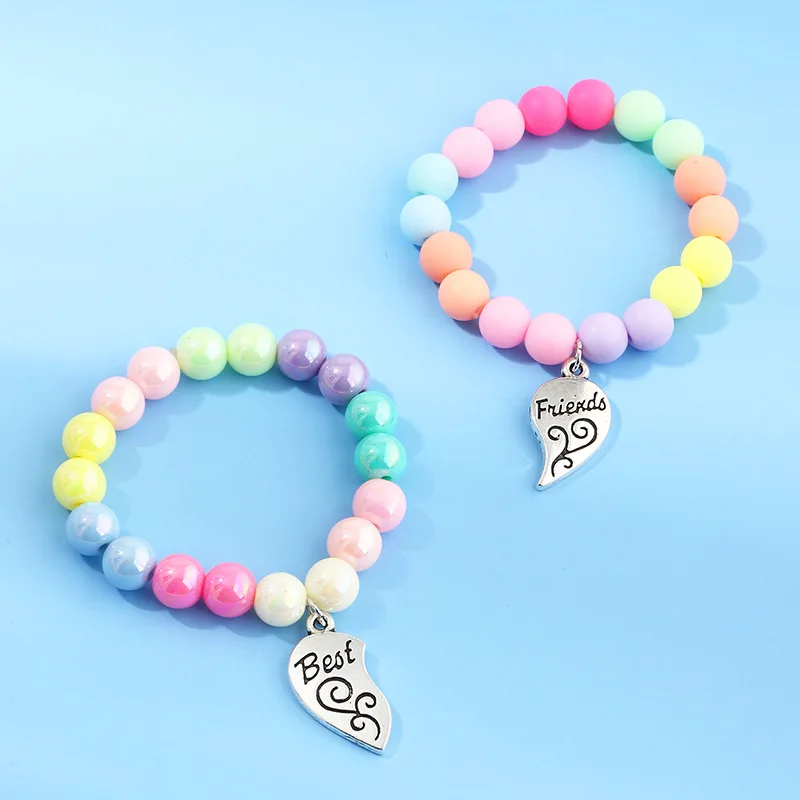 Baby Jewelry Bracelet for Girls Children Princess Pendants Bracelet Kids Charms Handmade Silicone Beads Bangles Cartoon Gifts