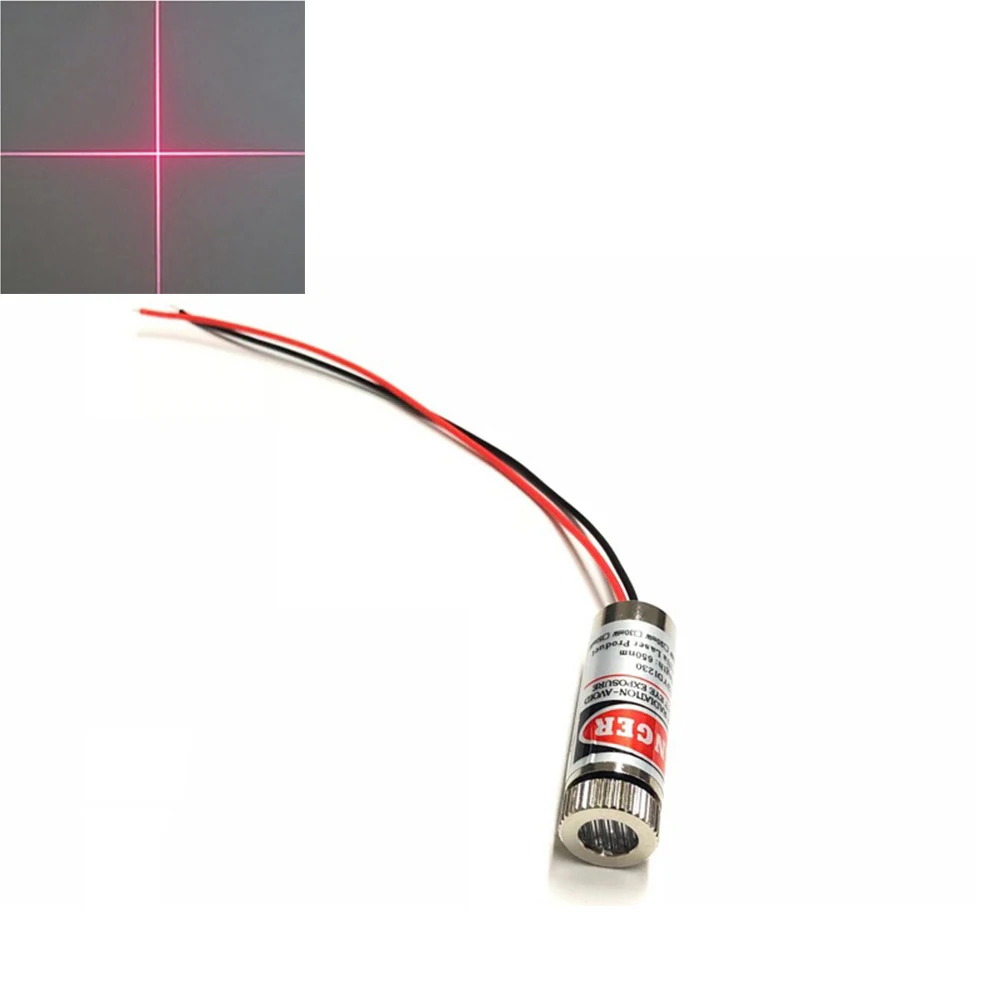 650nm 5 Mw Dot/Lijn/Cross 12*35 Mm Focusable Verstelbare 3V-5V Rood laser Module Industriële 12 Mm Led Ld Module