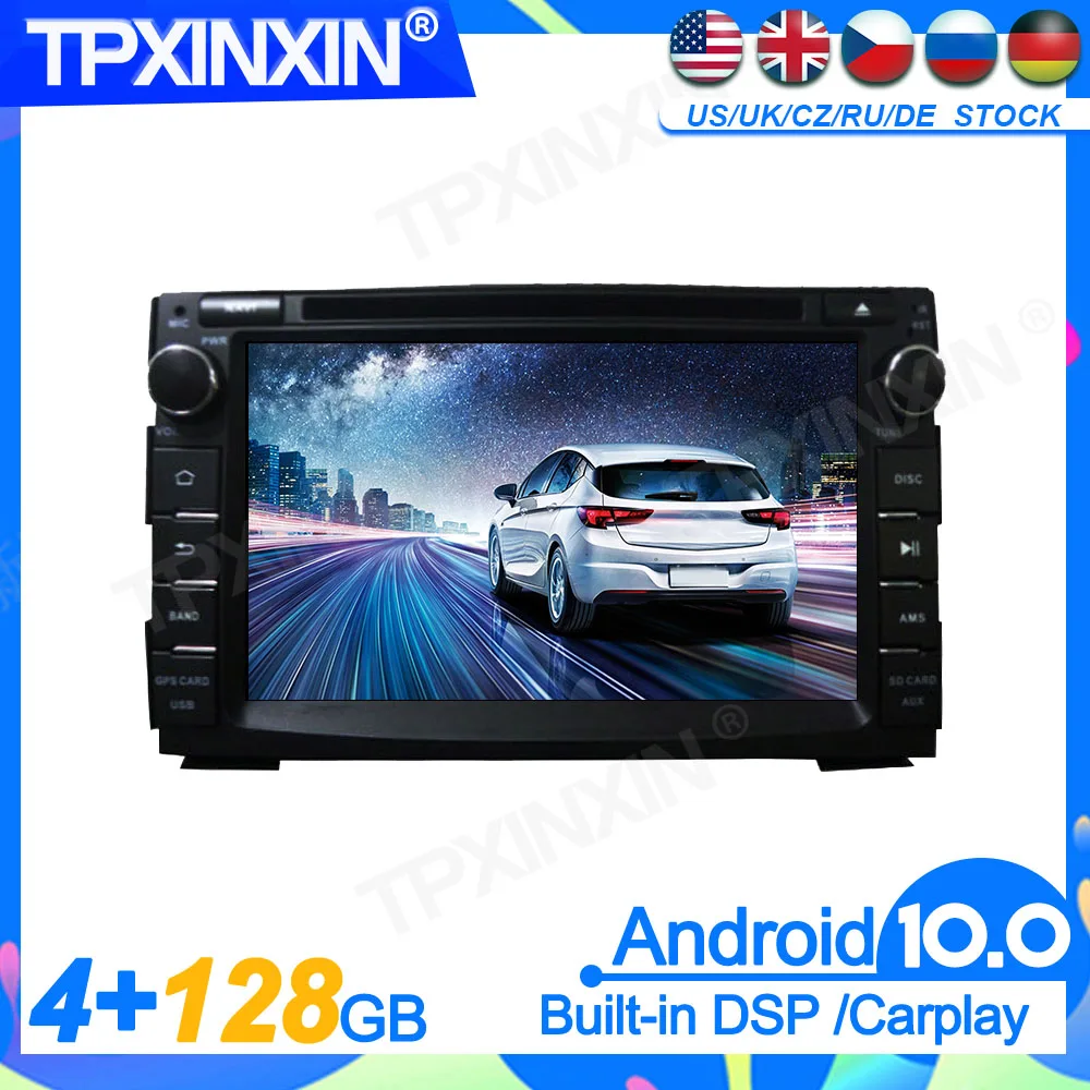 Android10.0 PX6128GB For KIA Ceed 2010 -2012 DSP Head Unit Multimedia Player Auto Radio Tape Recorder Headunit GPS Navigation