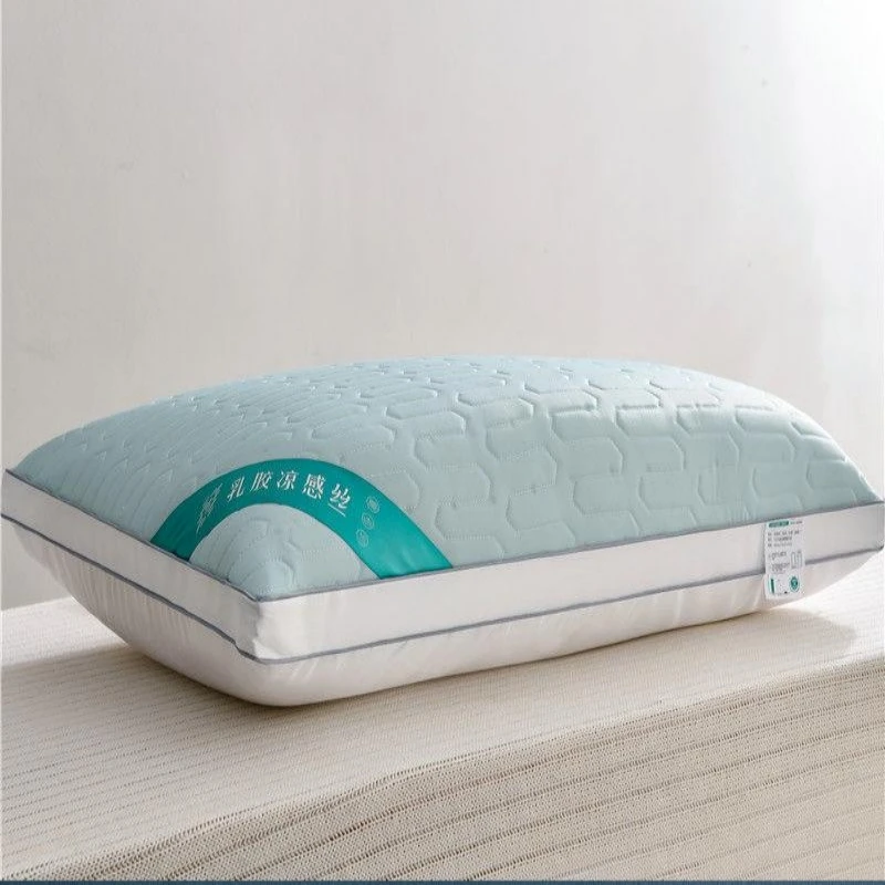 

Natural Latex Pillow Single Pillow to Protect the Cervical Spine to Help Sleep Pillow a Pair of Household Double Head