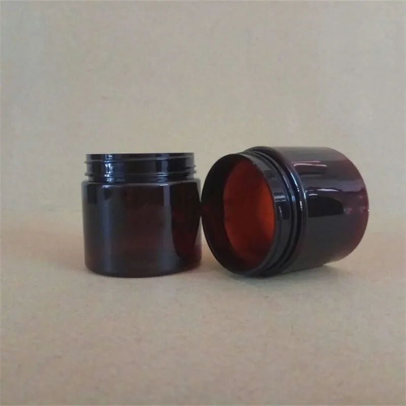 10/30/50/100pcs 50ml Travel Cosmetic Empty Bottle Brown Jar Pot Aluminum Cover Cream Eyeshadow Makeup Container Box