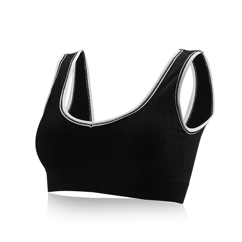 Korean Bra Women\'s Cotton Underwear Tube Top Bra Sexy Top Women\'s Sports Bra Girl Soft Tank Up Seamless Solid Color Crop Top