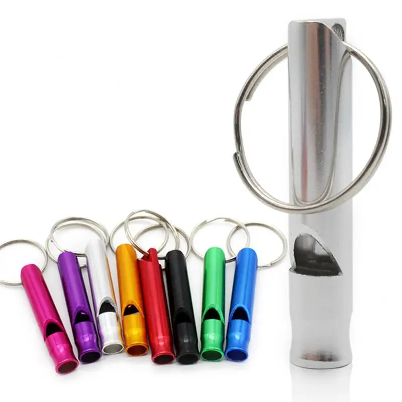 

Puppy Pet Dog Whistle Two-tone Ultrasonic Flute Stop Barking Ultrasonic Sound Repeller Cat Training Keychain Aluminum Alloy