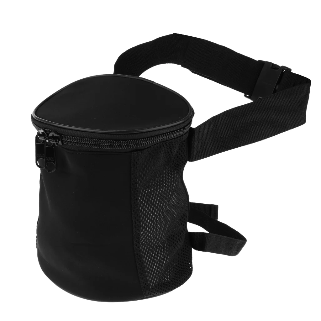 Bolsa de malla de neopreno para buceo, soporte de almacenamiento de equipo de buceo, forma de cilindro con cremallera, correa para el muslo y la muñeca, 3mm