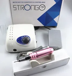 35000RPM STRONG 210 Micromotor Handpiece &  Control Box Electric Nail Drill Machine Manicure Nail Art Equipment