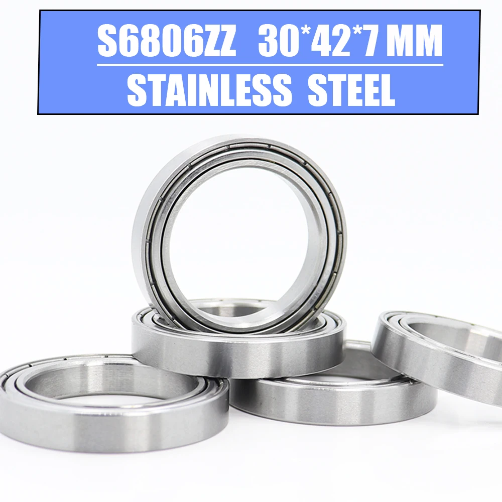 

S6806ZZ Bearing 30*42*7 mm 5PCS High Quality S6806 Z ZZ S 6806 440C Stainless Steel S6806Z Ball Bearings For Motorcycles