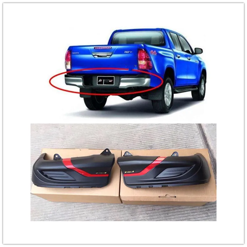 FOR HILUX REVO BODY KITS 4X4 AUTO ACCESSORIES REAR BUMPER COVER FIT FOR HILUX REVO PICKUP CAR 2015-2017