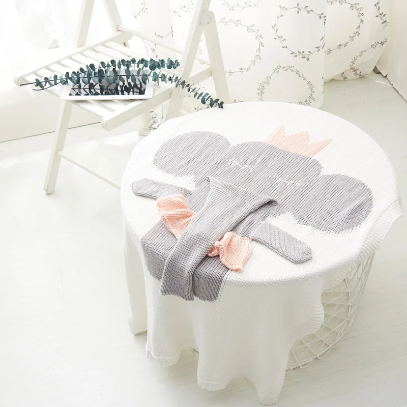 Elefante estéreo bonito dos desenhos animados infantil cobertor do bebê multifuncional dormir cama colcha swaddle adorável cobertor da criança presente