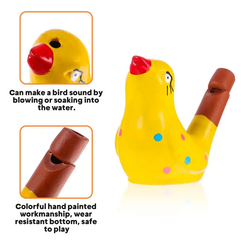 Bird Whistle Whistles Water Ceramicparty Kids Favors S Noise Musical For Call Makers Birds Noisemakers Colorful Bath