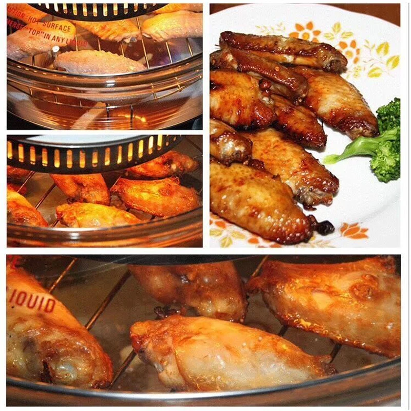 مقلاة الهواء المنزلية الخالية من الزيت مقلاة كهربائية مع ماكينة بطاطس أتوماتيكية ذات سعة كبيرة آلة فرن المقلية الذكية