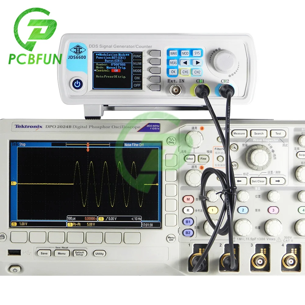 JDS6600-40M 40MHz Digital Control DDS Function Signal Generator Dual-channel Frequency Meter Arbitrary Waveform Generator