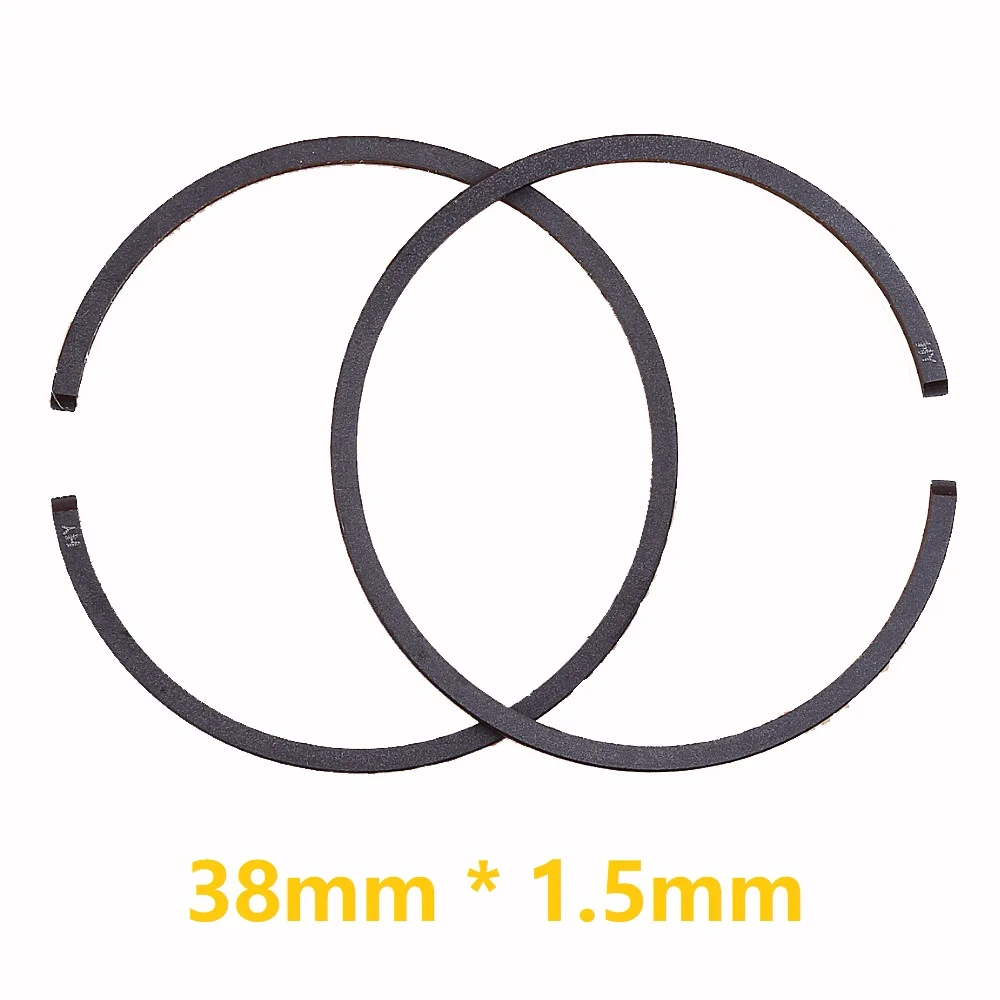 2pcs/lot 38mm x 1.5mm Piston Ring For Poulan Craftsman Husqvarna Stihl 009 011 015 Chainsaw FS150 FS151 FS220 FS350 Trimmer