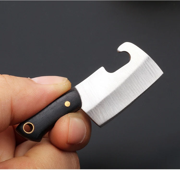 Mini EDC Portable Kitchen Knife Gift Stainless Steel Knife Demolition Express Collection Knife Cut Fruit Keychain Ornament Knife