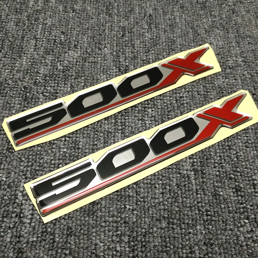 Autocollants de moto avec Logo emblème, coussinet de réservoir, pour Honda CB500X CB 500X, protection pour coffre d'aventure, étuis en aluminium, 2019