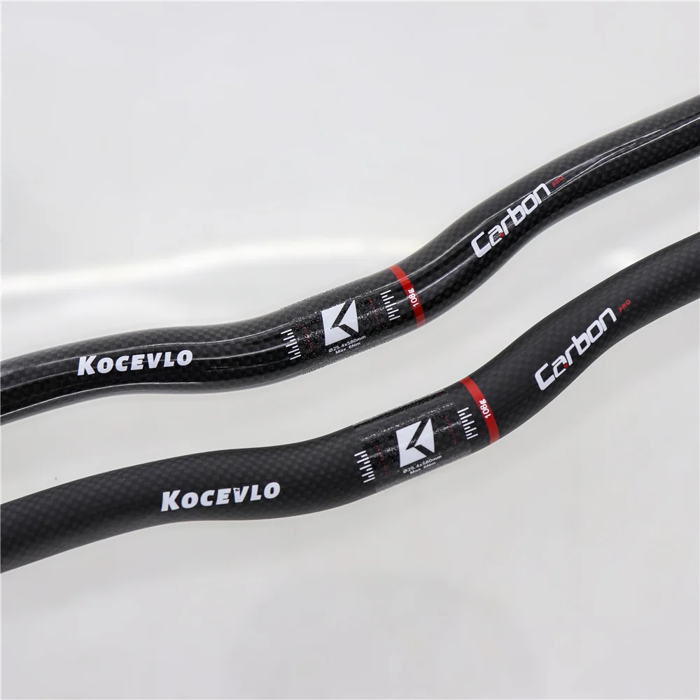 Kocevlo Bicycle Handlebar Carbon Fiber FOR Folding Bike Riser/Flat