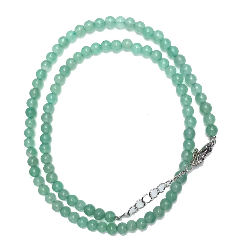 Natürliche 4mm Tigerauge Sodalith Amazonit Labradorit Perlenkette in Verschiedenen Farben Geschenke für Mädchen Modisches Armband Choker – Detail 29