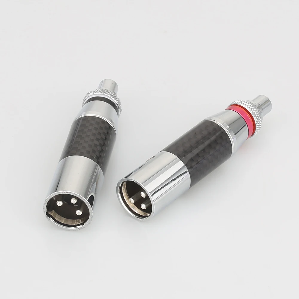 Audiocrast XLR 3 Nữ RCA Âm Thanh Jack Adapter Cắm Cổng Kết Nối RCA Phono Nam Cắm Âm Thanh Interconnects