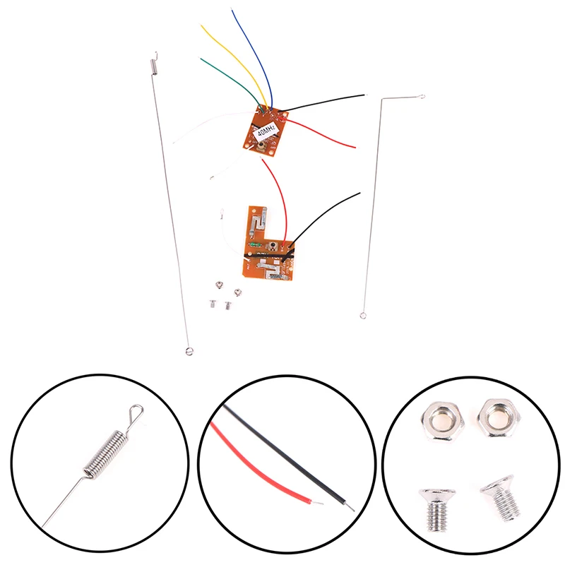 1 Set Remote Control 40Mhz Circuit PCB Transmitter&receiver Board Radio System 4.5v-6v For Toy Car 18cm ,25cm