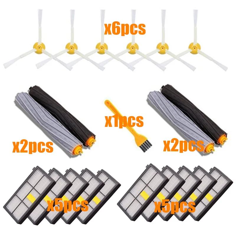 Sweeping robot Accessories HEPA Filters for iRobot Roomba 800 900 Series 870 880 980 Replacements Parts Spare Brushes Kit