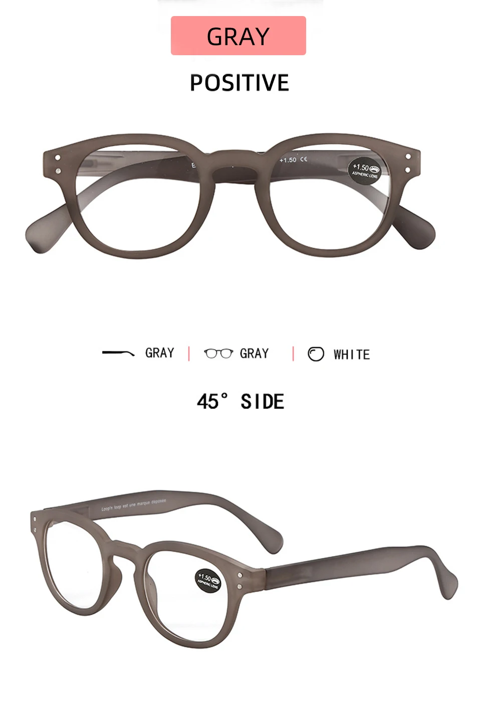 Meeshow Neue Honig Pfirsich Lesebrille Retro Europa Stil Qualität Männer Frauen Brillen Mit Flex Lesebrillen 1513 – Detail 12