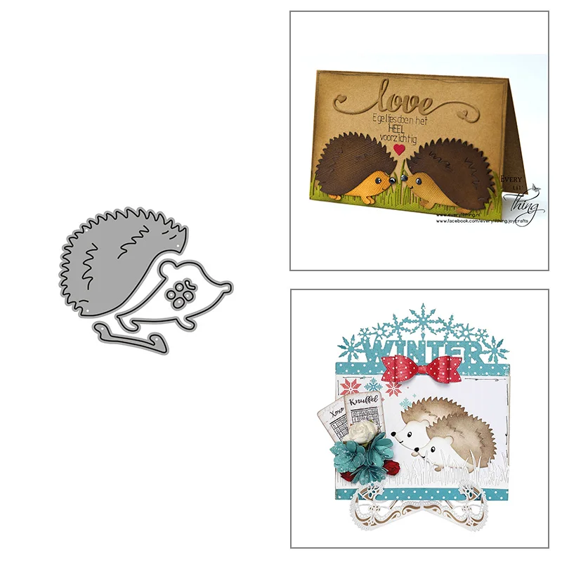 

Animal Hedgehog Metal Cutting Dies for DIY Scrapbook Album Paper Card Decoration Crafts Embossing 2021 New Dies