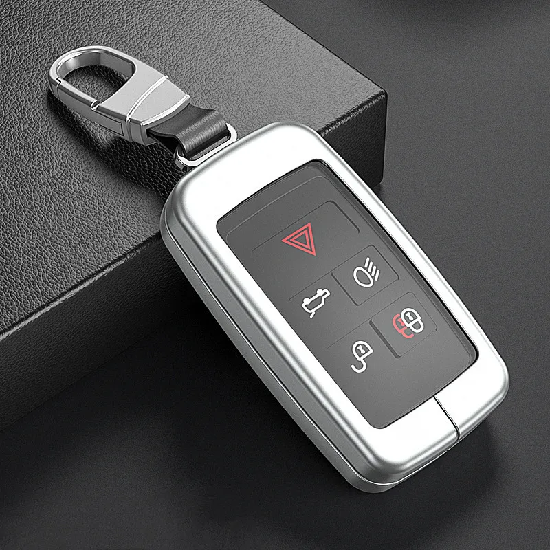 Applicable To 20 Land Rover Key Cover Jaguar XJ Aurora High-End Car Aluminum Alloy Buckle Key Case Bag