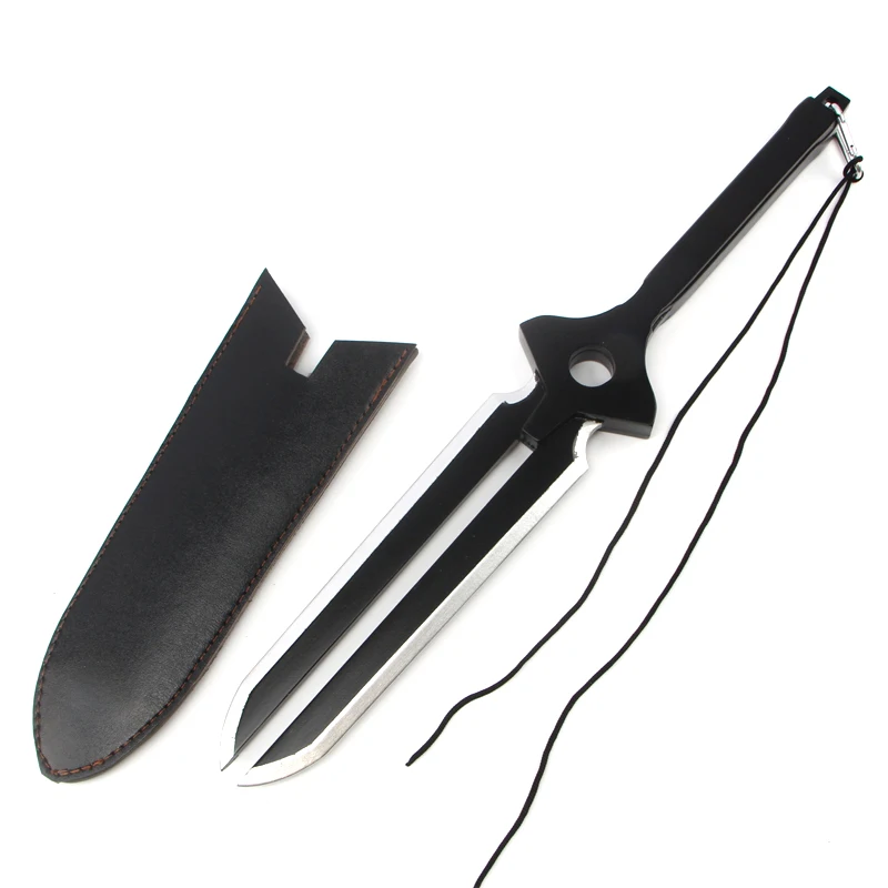 Anime DARKER THAN BLACK Hei Wooden Sword Dagger Anime Cosplay Weapons Halloween cosplay 50cm props Sword and holster