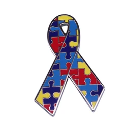 Autism Awareness Ribbon Badge tolerance and acceptance reminder brooch different angel rather than disordered jewelry