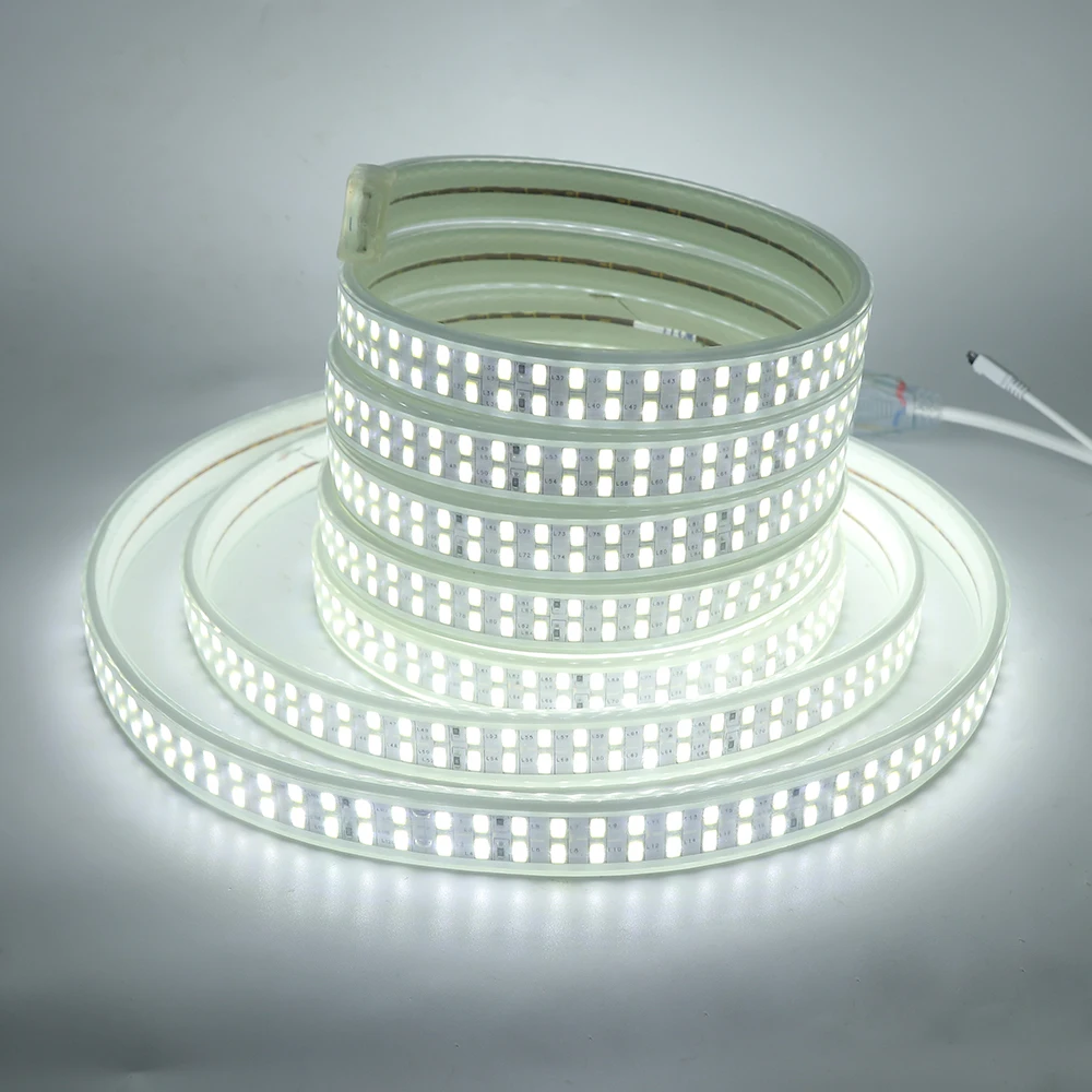 

AC 220V 110V High Bright 5730 LED Strip Light Double Row 240Leds/m Flexible Tape Light Waterproof LED Ribbon Rope Light Decor