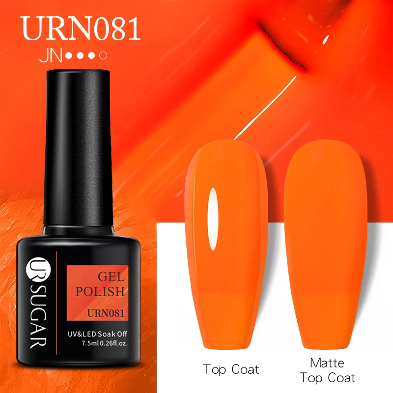 UR SUGAR 105 Colors Nail Gel Gold Orange Red Glitter Nail Art Design Semi-permanent Varnish All For Manicure Professionals