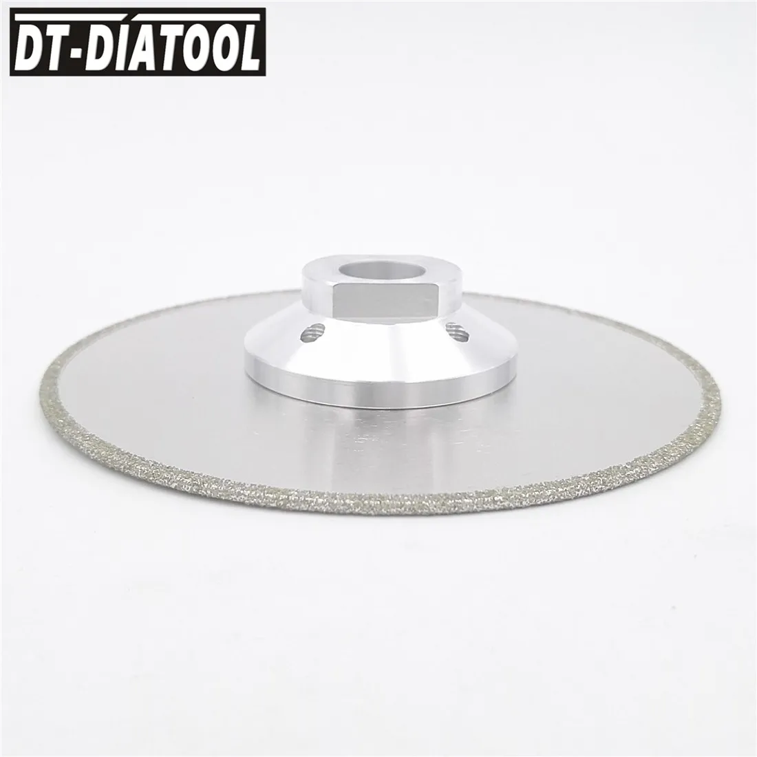 DT-DIATOOL 2pcs 5"/125mm Electroplated Diamond Cutting And Grinding Discs Single Grinding Side Saw Blade For Granite Tile Marble