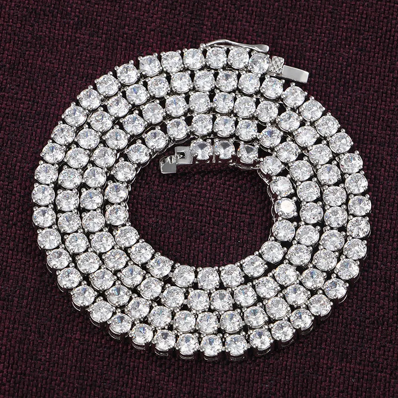 Fashion Hip Hop Jewelry With Tennis Chain Custom Made Photos Roundness Solid Pendant Necklace Custome Picture For Women Men