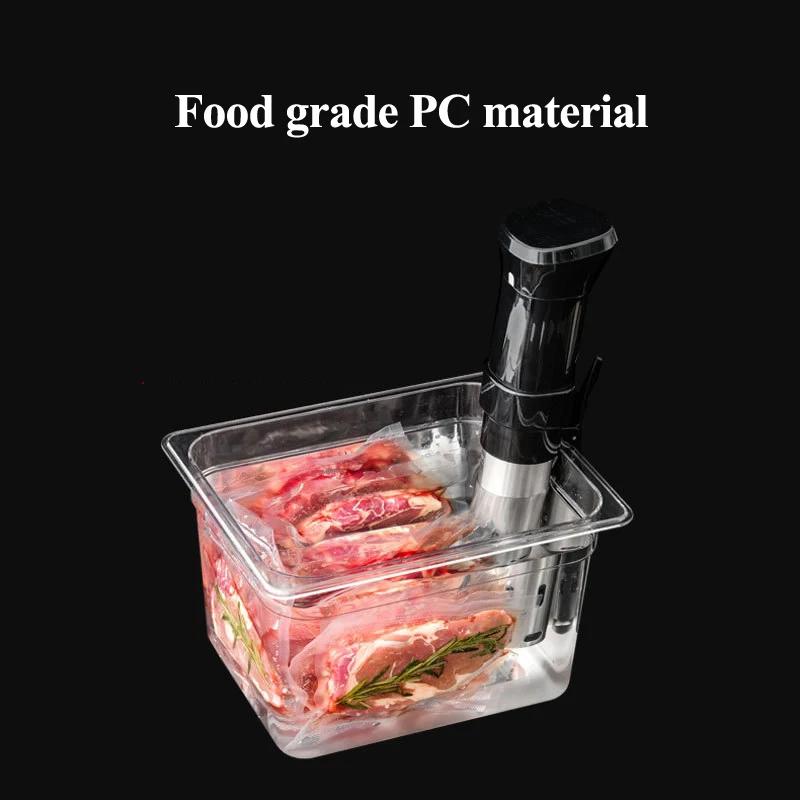 Contenitore per fornello Sous Vide con 3 dimensioni 6L 11L 25L per circolatori ad immersione Sous-Vide Machine materiale per PC per uso alimentare