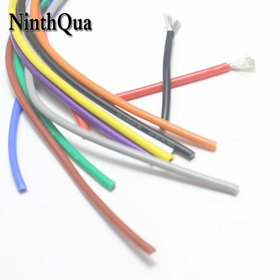 16AWG heat-resistant silicone wire 16# high temperature 200 ° C cold resistance -60 ° multicolor Red Black Yellow Blue Green