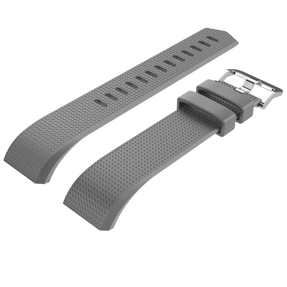 Pulseira de silicone para Fitbit Charge 2, Smartwatch Strap, Substituição Pulseira, Pulseira Desportiva Ajustável, Novo