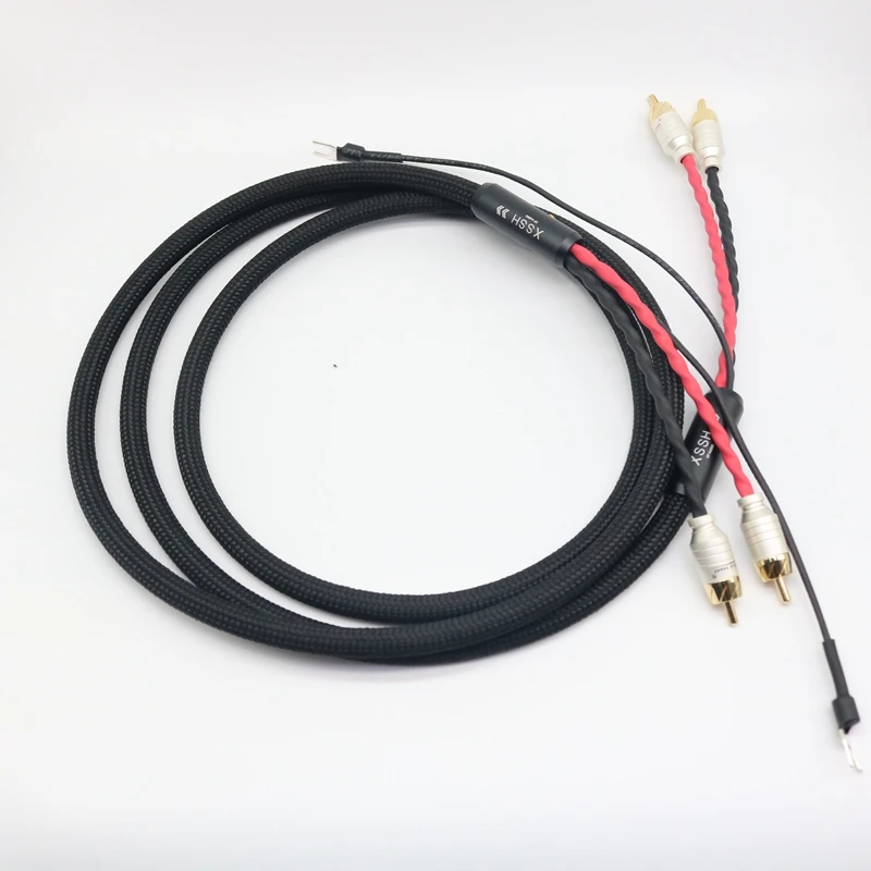 

hifi audio rca cable Independent shielded signal cable of LP Vinyl Record player amplifier chassis Gold Plated connector