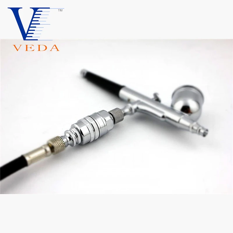 Imagem -06 - Mini Filtro de ar Airbrush In-line Umidade Armadilha de Água Bsp Filtros de Pulverização Metal Ajustável Válvula de Controle de Fluxo de ar Acessórios