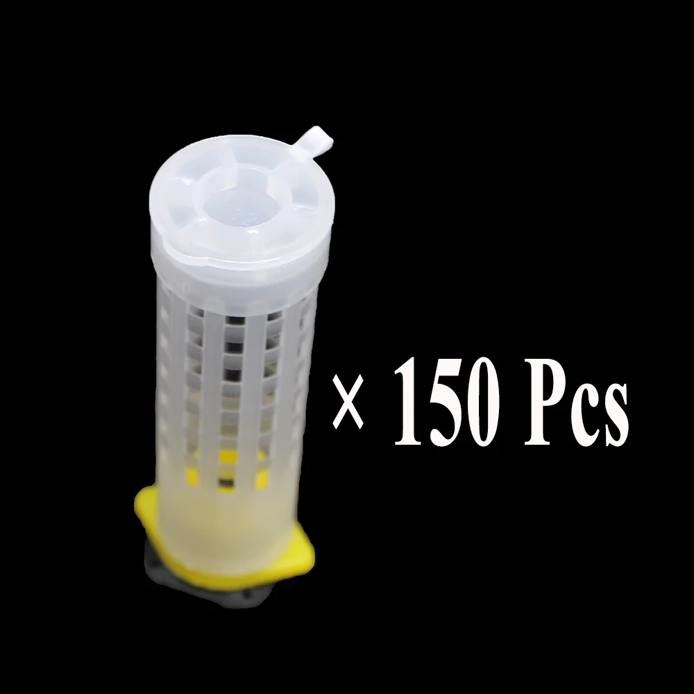 150PCS Wholesale Beekeeping Queen Rearing System Protective Larva Cage Cup Cell Plastic Bee Tools Supplies Cupkit Anti Bite