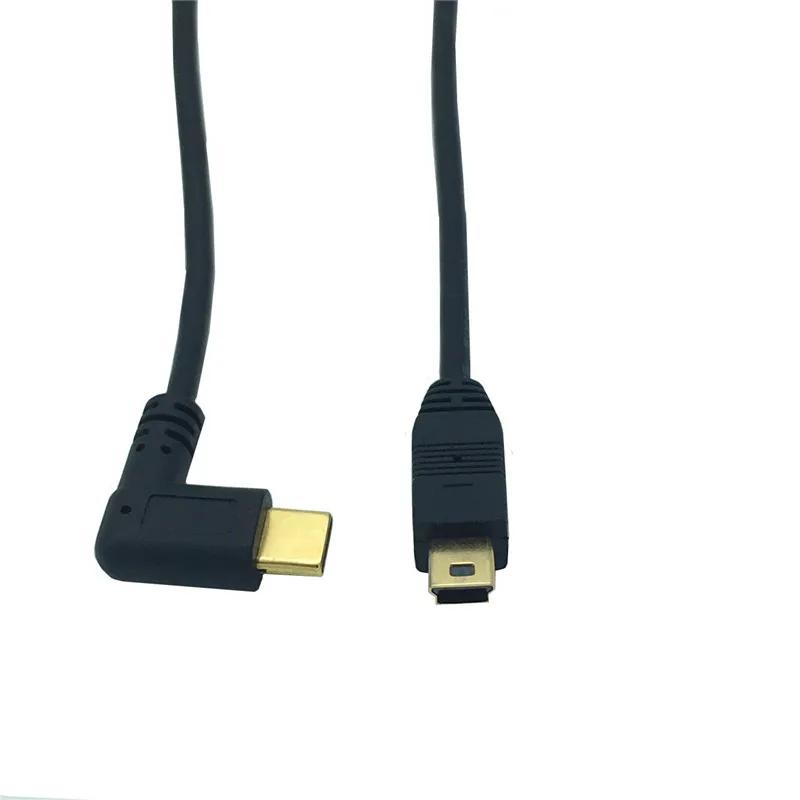 Mini cabo usb macho para macho, cabo usb 3.1 tipo c para mini cabo de dados otg, conversor de cabo de carregamento de 25cm de comprimento