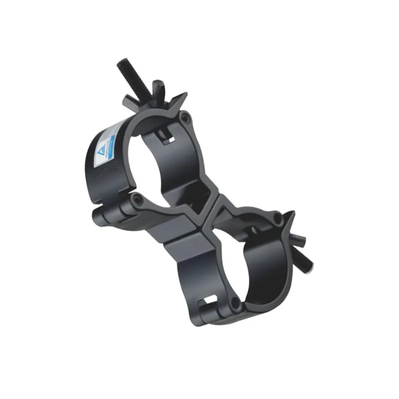Mini 360 Swivel Clamp Aluminium Double Coupler Suit 48-51mm Tubes Fit F34 Truss TUV Quality Stage Accessories