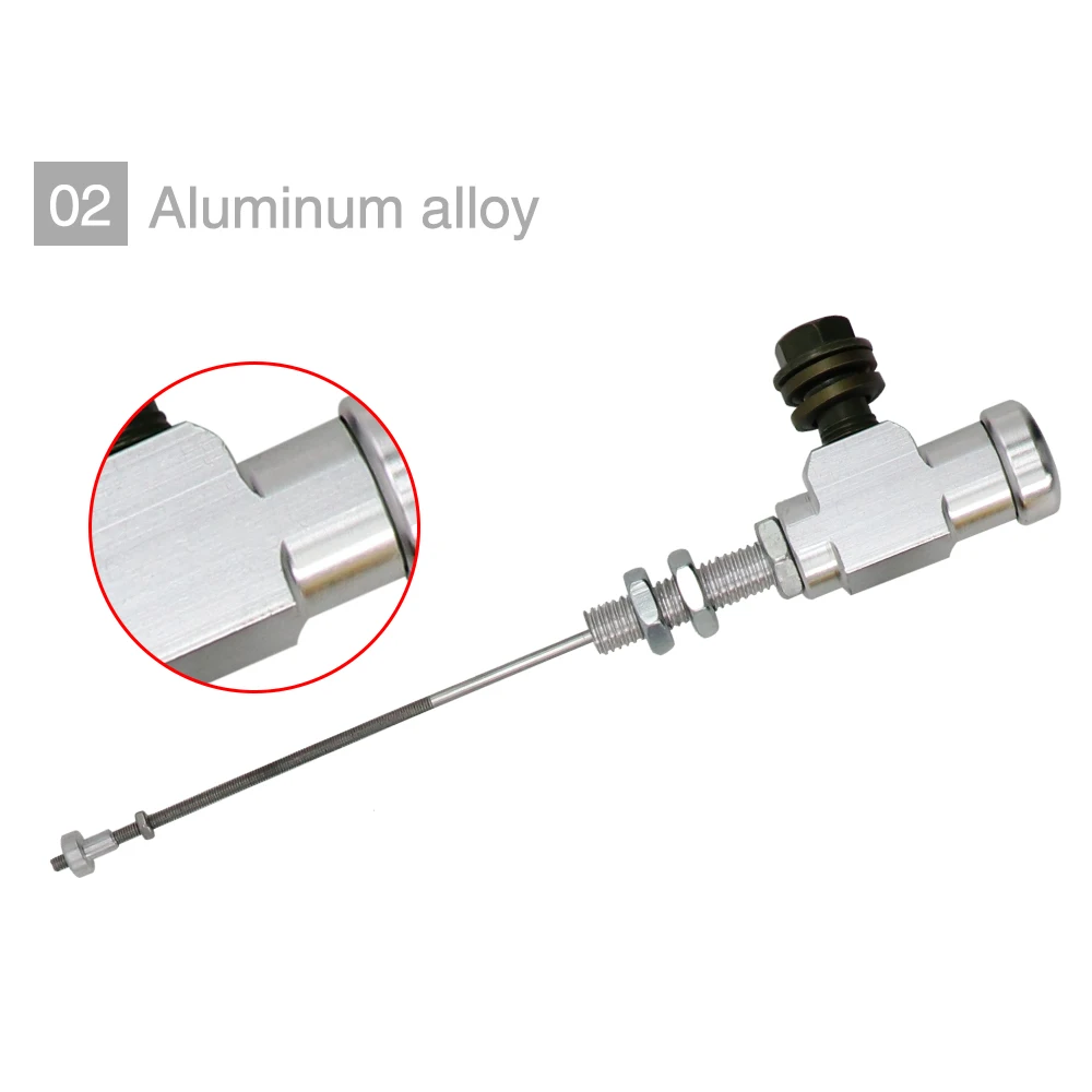 Alconstar M10x1.25mm Motorcycle hydraulic Brake Clutch Master cylinder Aluminum Rod Brake Pump For Dirt Pit Bike ATV Quad Moped